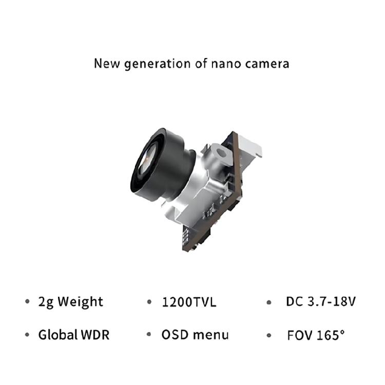 Micro Digital Camera for FPV 4:3 Ratio Sensor 1080p/120fps 16:9/4:3 Switchable