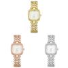 Fashion Square Diamond Embellished Women Watch With Quartz Movement For Gift Or Office Use