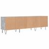TV Stand Concrete Grey 150 x 30 x 44.5 cm Engineered Wood