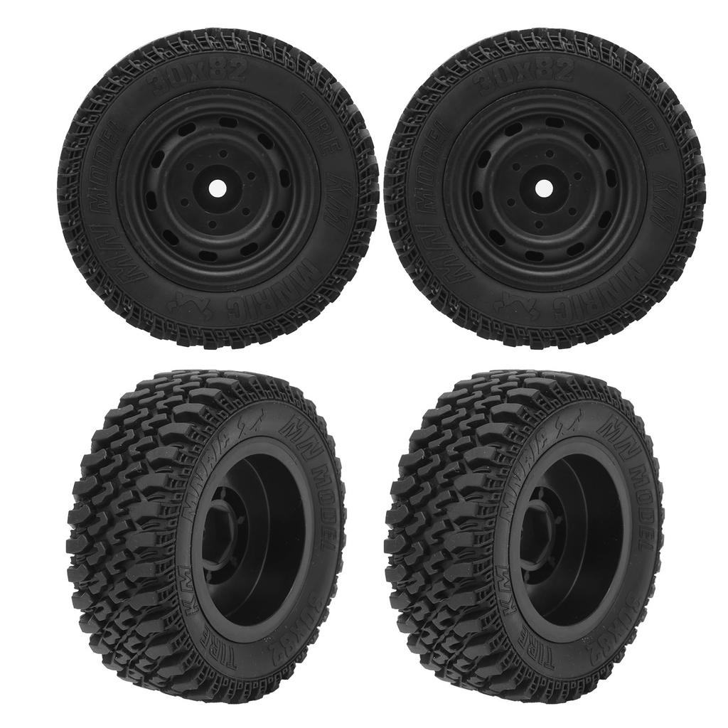 4pcs Professional Plastic Rubber Tire RC Accessory Upgrade Parts Fit for MN86 RC Car