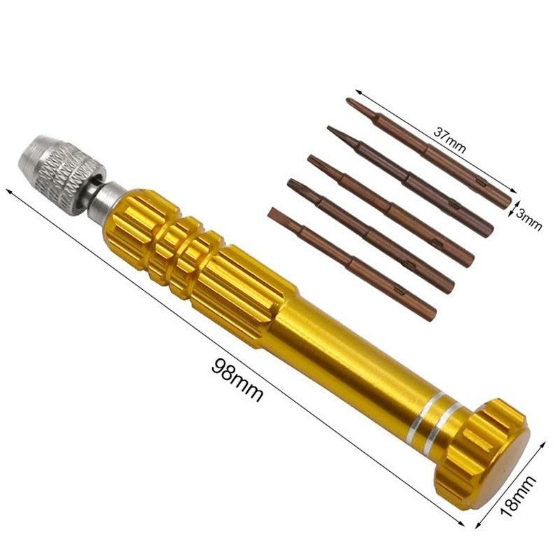 5-In-1 Multifunctional Small Screwdriver Kit Repair Tool For Eyeglass, Sunglasses, Electronics, Cellphone, Jewelry And More