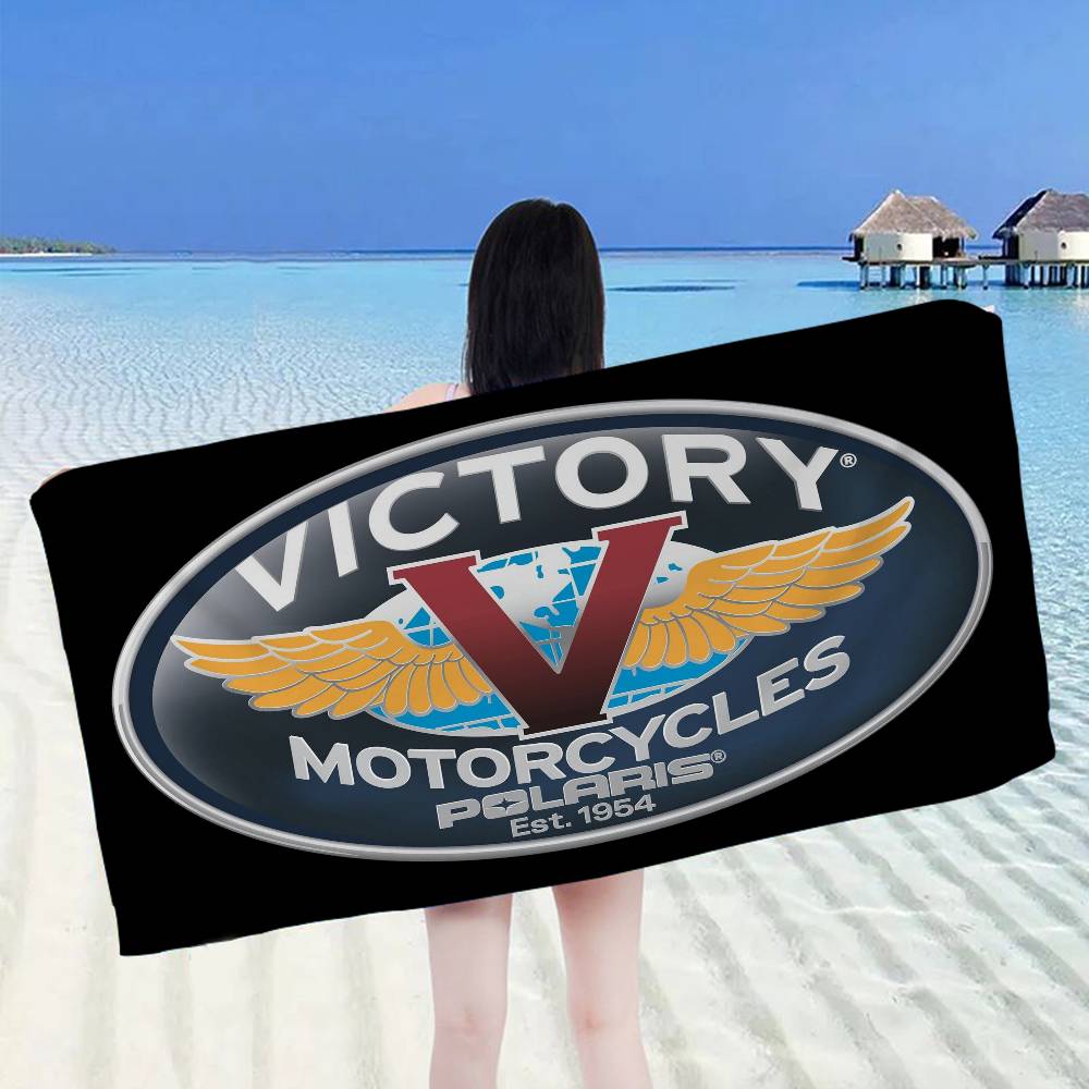V-Victorys Motorcycles Racing Microfiber Beach Towel Absorbent Quick Dry Soft Yoga Swimming Resort Mountain Climbing Towel