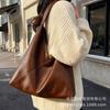 Large-capacity retro bag women's autumn and winter 2025 new simple and versatile shoulder underarm bag casual commuter tote bag
