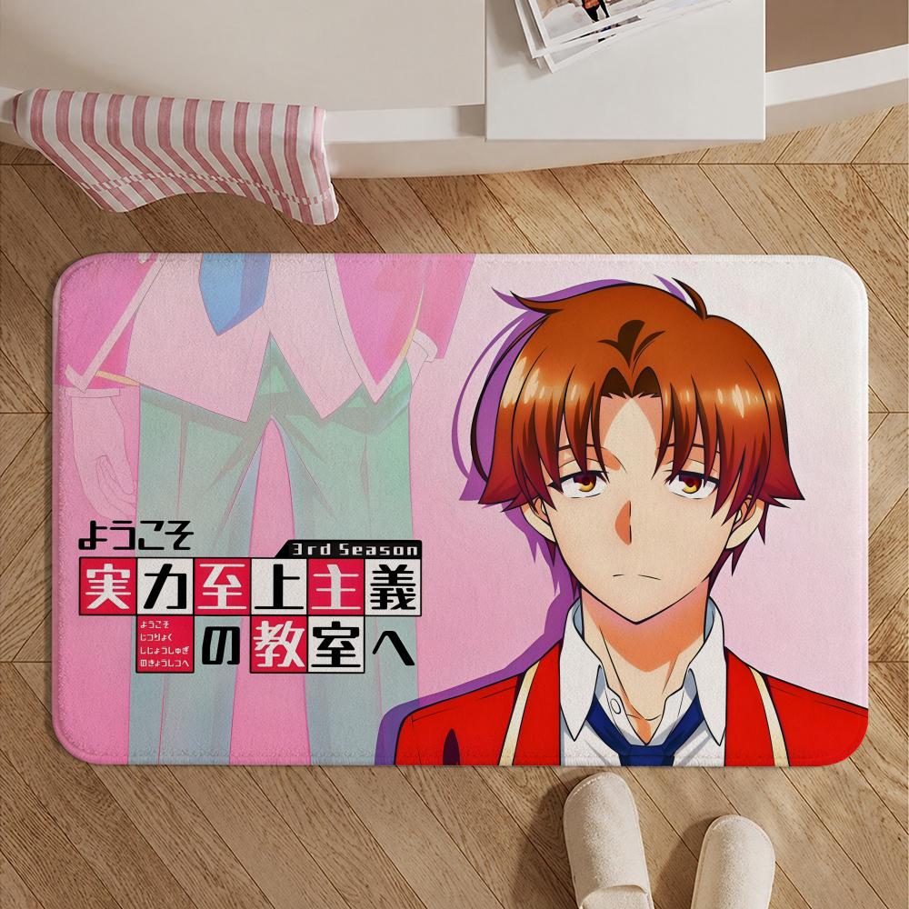 Anime-Classroom of the EliteS Floor Mat Soft Non-Slip Bath Mat, Bedside Carpet, Absorbent Doormat for Home