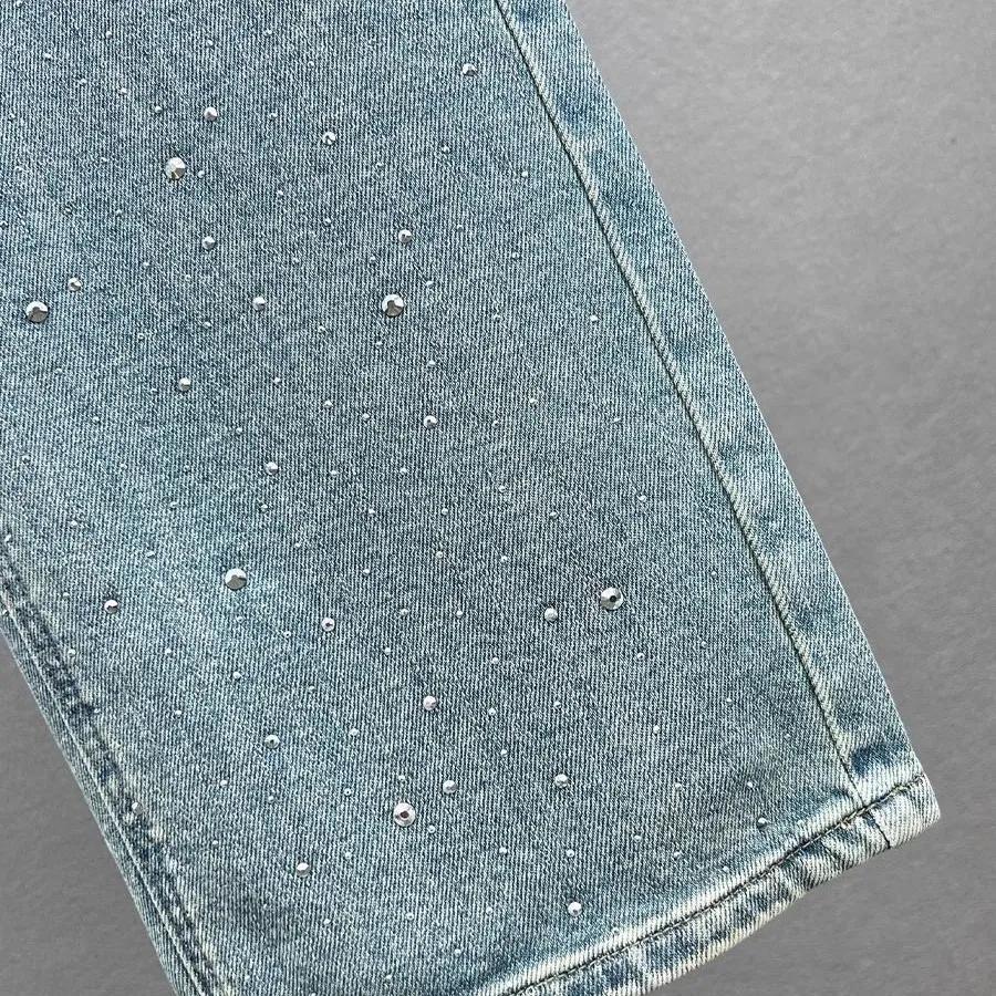 Spring Summer Pendant Design High Waist Wash Jeans Women's  Loose Slimming and All-Matching Straight-Leg Pants