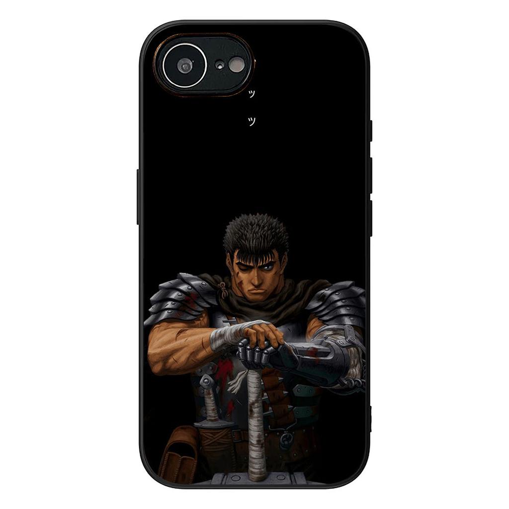 Berserk Anime Guts Phone Case for Apple iPhone 16 17 Air 14 15 Pro Max Plus 16+ 16E 14+ ProMax Cover Casing