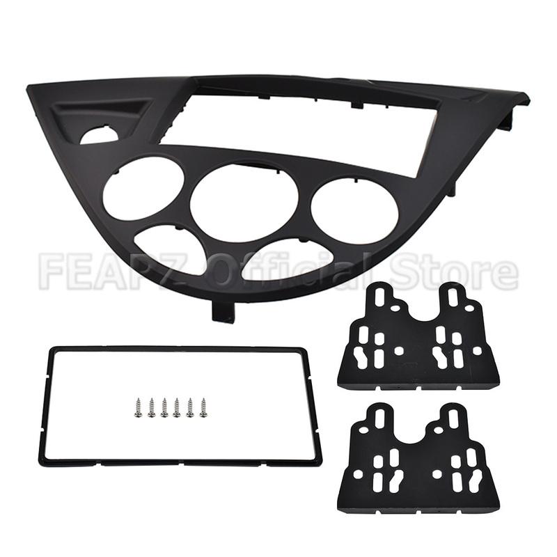 For Ford Focus MK1 Fiesta 1998-2004 1Set LHD Car Center Dashboard Trument Radio Surround Panel Trim Kit Car Accessories