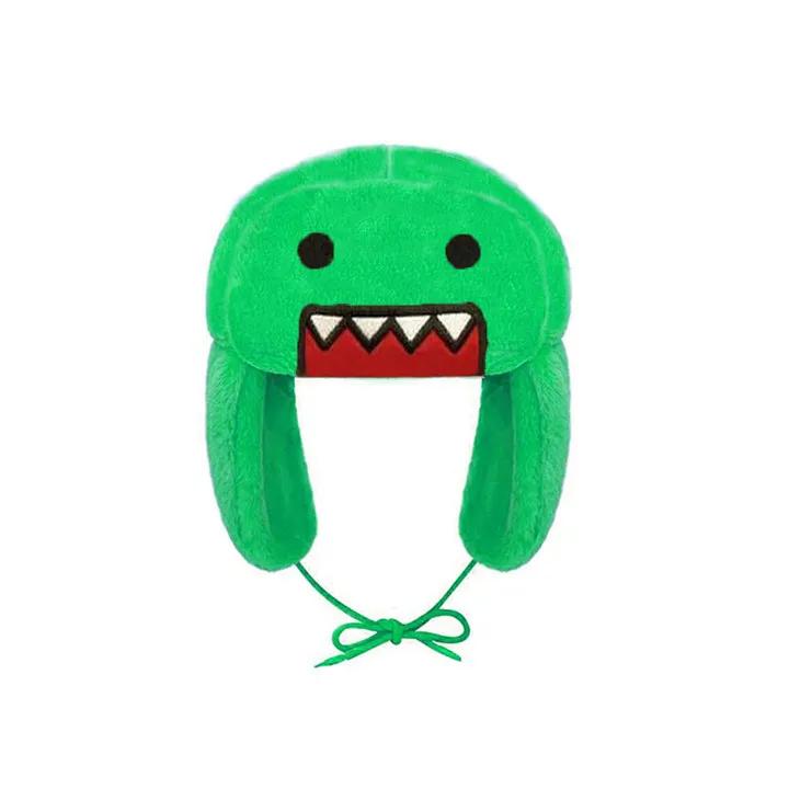 Domo Kun Plush Hat Ushanka Cute Winter Hat for Men Women Cartoon Anime Warm Cap Gorras