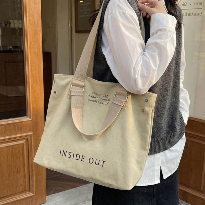 Large-capacity Student Commuting Tote Bag for Classes - Versatile Single-shoulder Bag