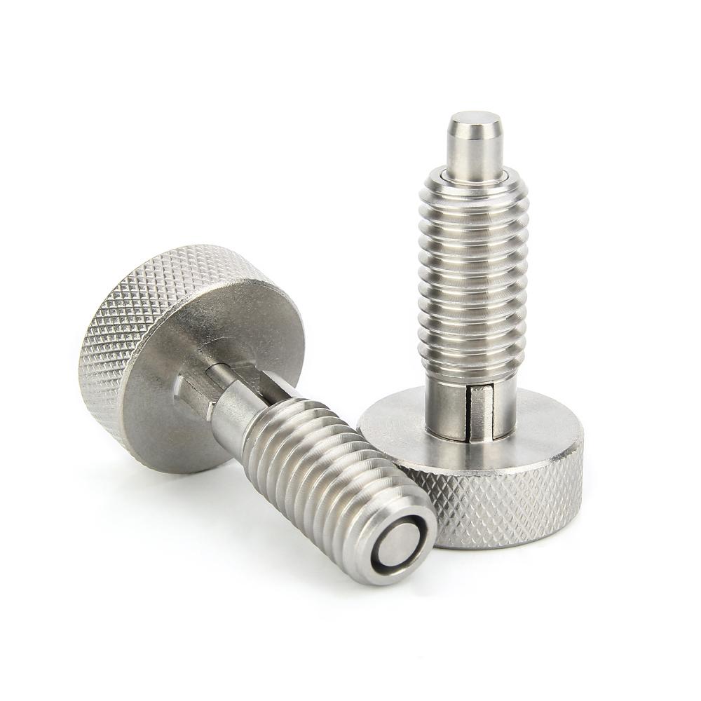 M6/M8/M10/M12/M16 Stal nierdzewna 304 Pokrętła radełkowane Tłoczki Tłoczki sprężynowe Śruby samohamowne Z śrubami i nakrętkami