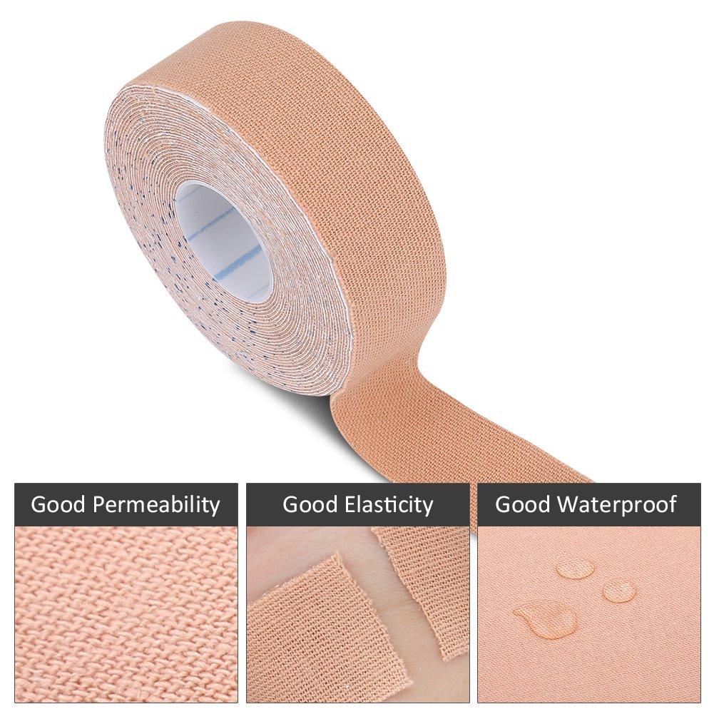 1Roll Cotton Elastic Adhesive Strain Injury Muscle Sports Sticker Bandage Tape