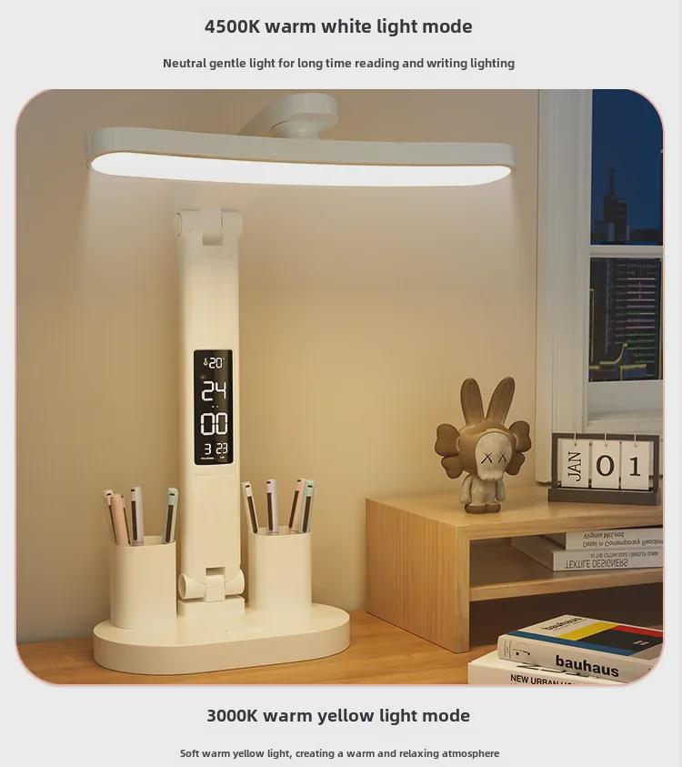 Desk Lamp: LED, Multifunctional, Folding, Eye-Protective Reading Lamp for Students and Kids.