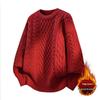 Zodiac Red Men's Winter Knitwear - Trendy Cable Knit for Couples