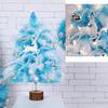 Tabletop Miniatures Feather Christmas Tree with Light Quick &Easy Installation