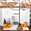 Halloween Witches Broom Moving Broom 43.5 Inches Moving Decoration with Spooky Sounds Witch Broom Prop for Halloween Party