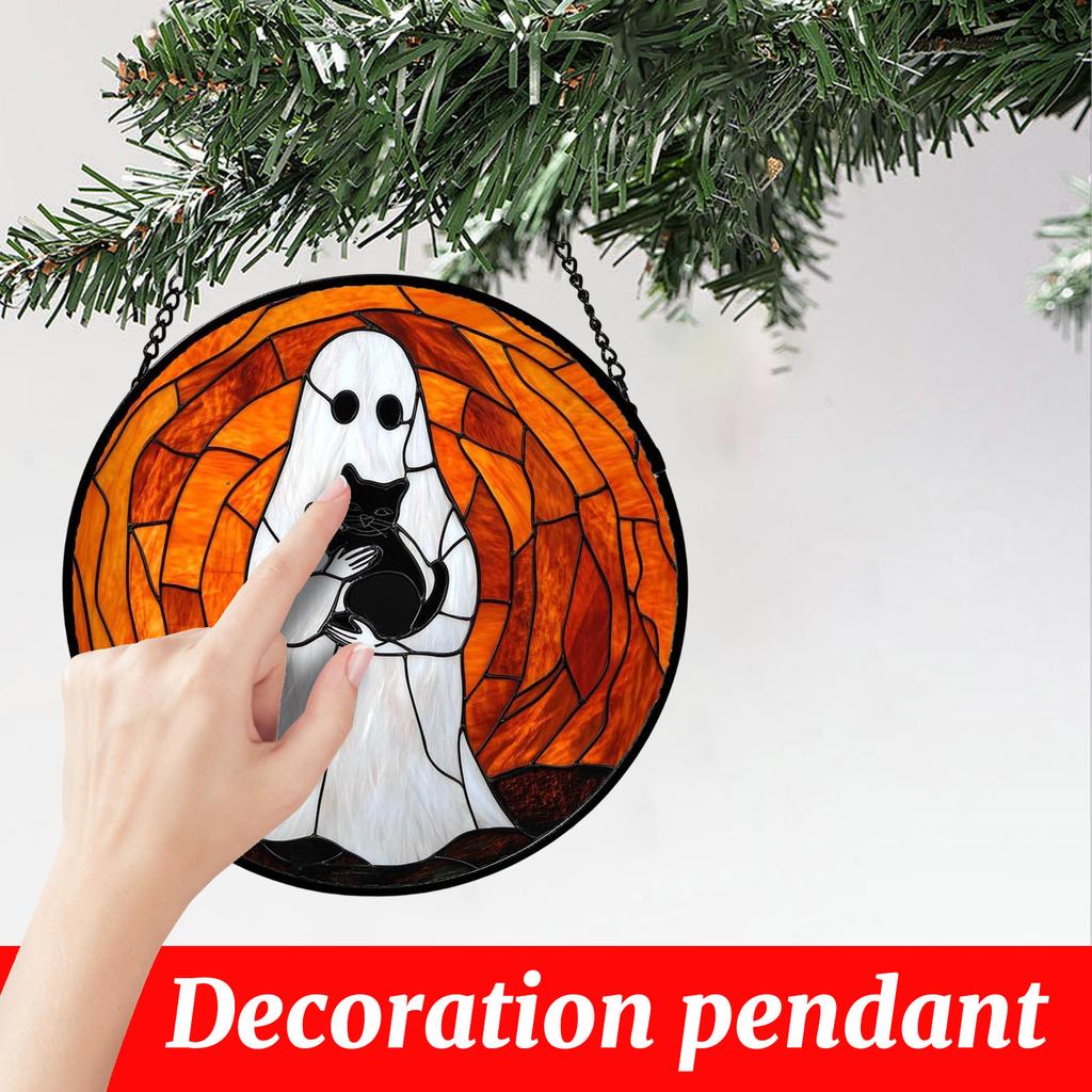 2D Acrylic Halloween Hanging Decorations for Indoor Outdoor Party Supplies