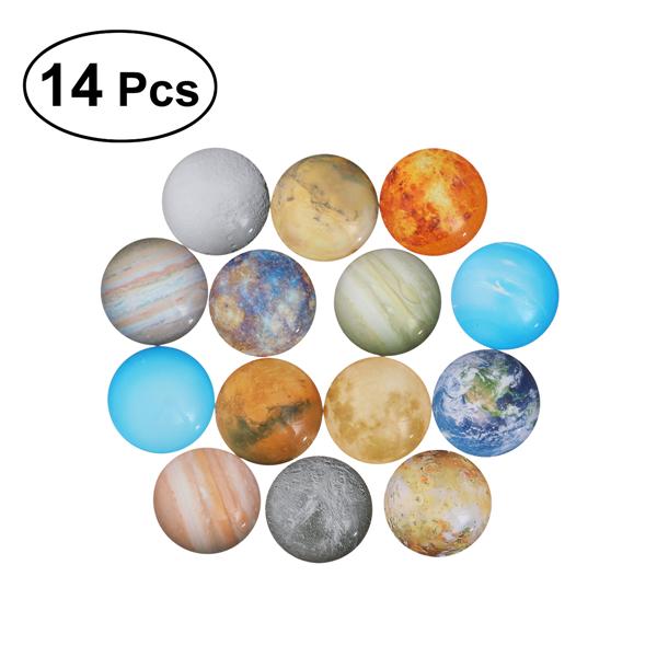 20pcs Assoterd Round Glass Flatback Scraphook Cabochons for Jewelry Making