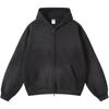 Unisex Oversized Hooded Sweatshirt With 3D Print Distressed Washed Design Long Sleeve Loose Fit Streetwear