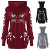 Women Hooded Cat Style Casual Sweatshirt Long Sleeve Pullover