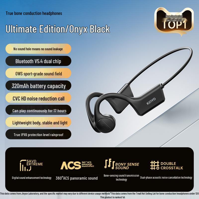 X7 Bone Conduction Headphones for Running & Swimming: No Ear Hooks, Long Battery Life, No Sound Leakage, Bluetooth Connectivity.