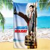 1pz Asciugamano da Spiaggia Mr Bean in Giro per il Mondo, Asciugamano da Spiaggia Assorbente ad Asciugatura Rapida, Asciugamano da Spiaggia per Sport all'Aperto e Nuoto, Morbido e Confortevole Y73043
