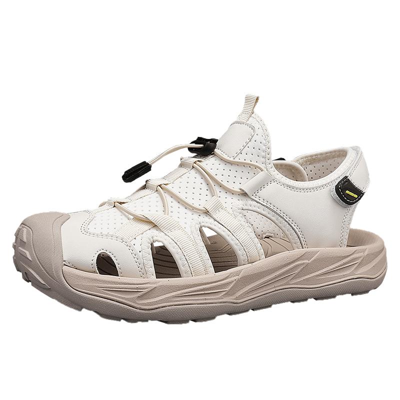 Summer Hollow Out Closed Toe Non-slip Sandals Soft Bottom SandalsMen Lightweight Thick-soled Garden Shoes