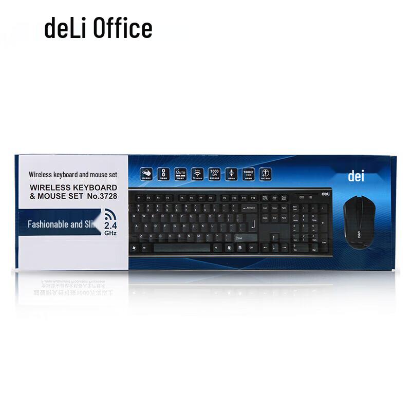 Deli 3728 Wireless Keyboard Mouse Combo