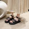 Fashion 2025 Cross Strap Wedge Heel Sandals Woman Summer Chunky Platform Slingbacks Women Slippers Thick Bottom Slides Flip Flops
