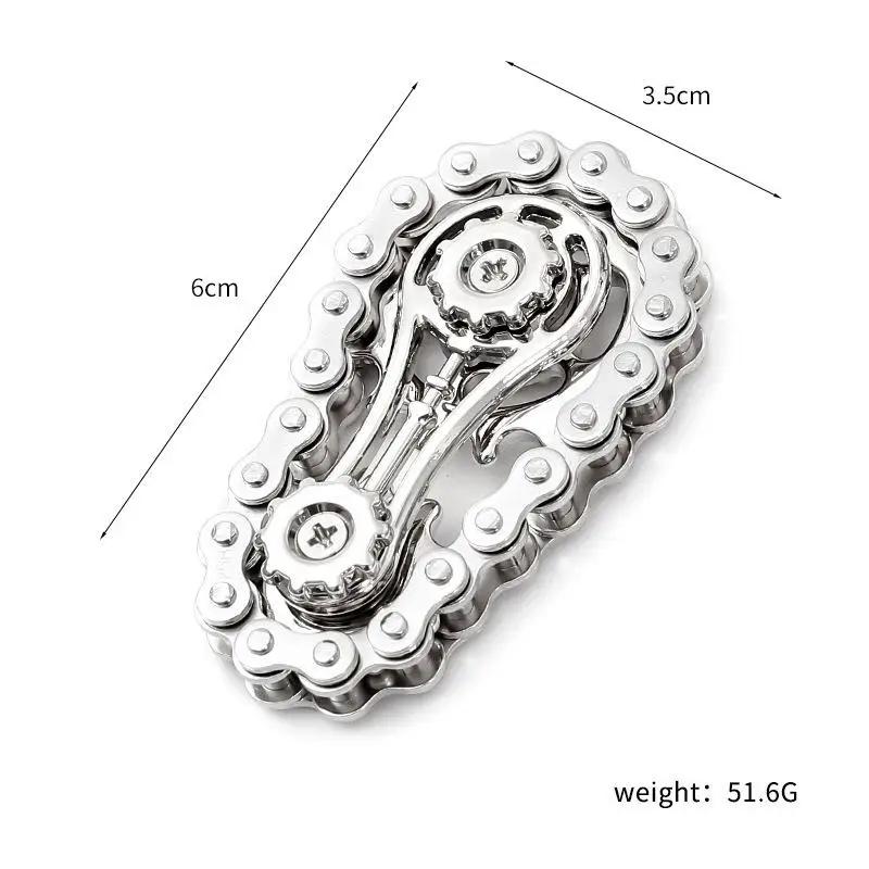 Mechanical EDC Gear Fidget Spinner Stress Relief Sprockets Flywheel Fingertip Gyro Fidget Spinner Desk Toy for Adults