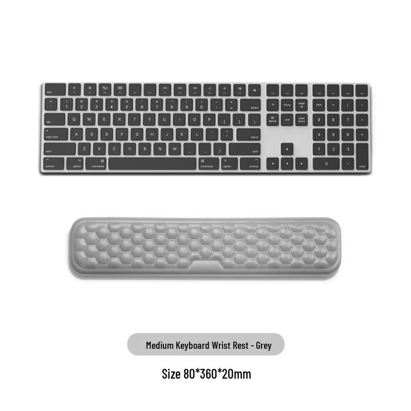 Memory Foam Wrist Support Mouse Pad & Silicone Keyboard Hand Rest