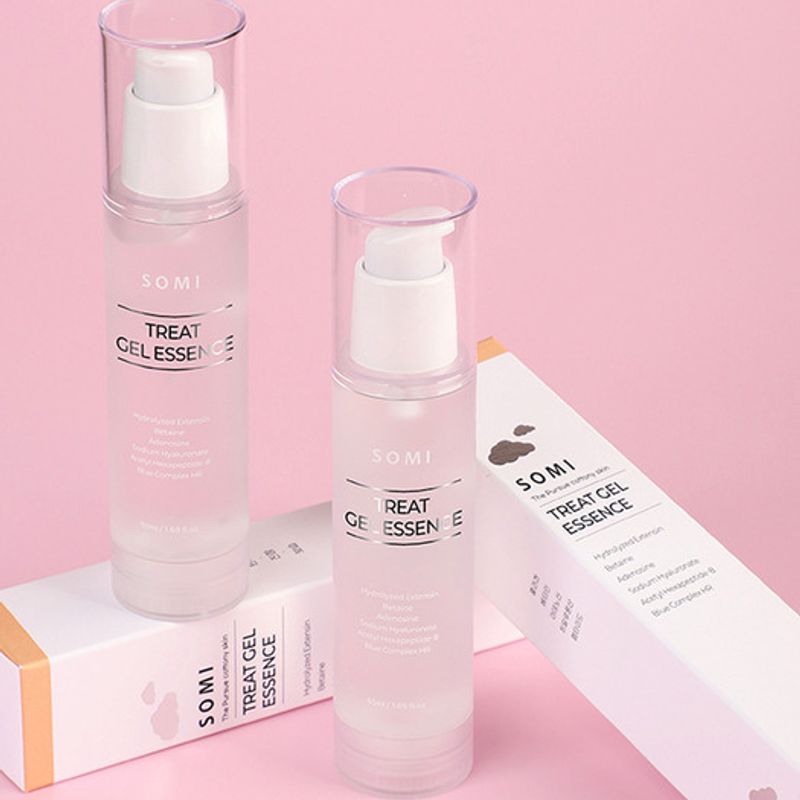 TREAT GEL ESSENCE 50ml Hypoallergenic moisture and elasticity essence containing peptides and collagen