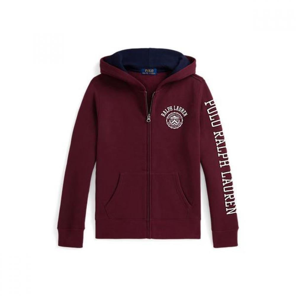 Polo Kids Boys 8 18 Years Logo Fleece Full Zip Hoodie Cwpokniy8021555410 S