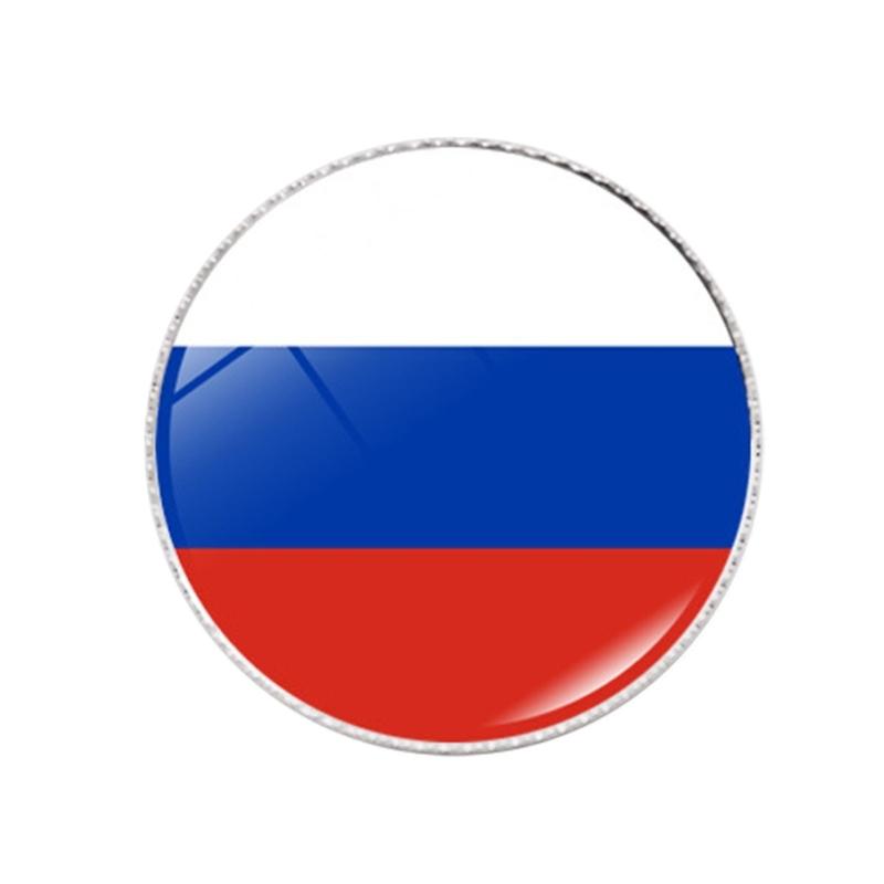 Colorful Metal Flag Pins Stylish National Flags Badges Portable Shirt Lapel Pins Fashionable Brooches Accesssory