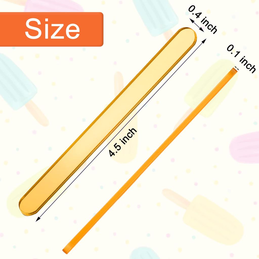 Acrylic Reusable Cake Pops Mold Mirror Ice Pop Sticks for Home Cake Candy Gifts Party-Cake Decorating Supplies