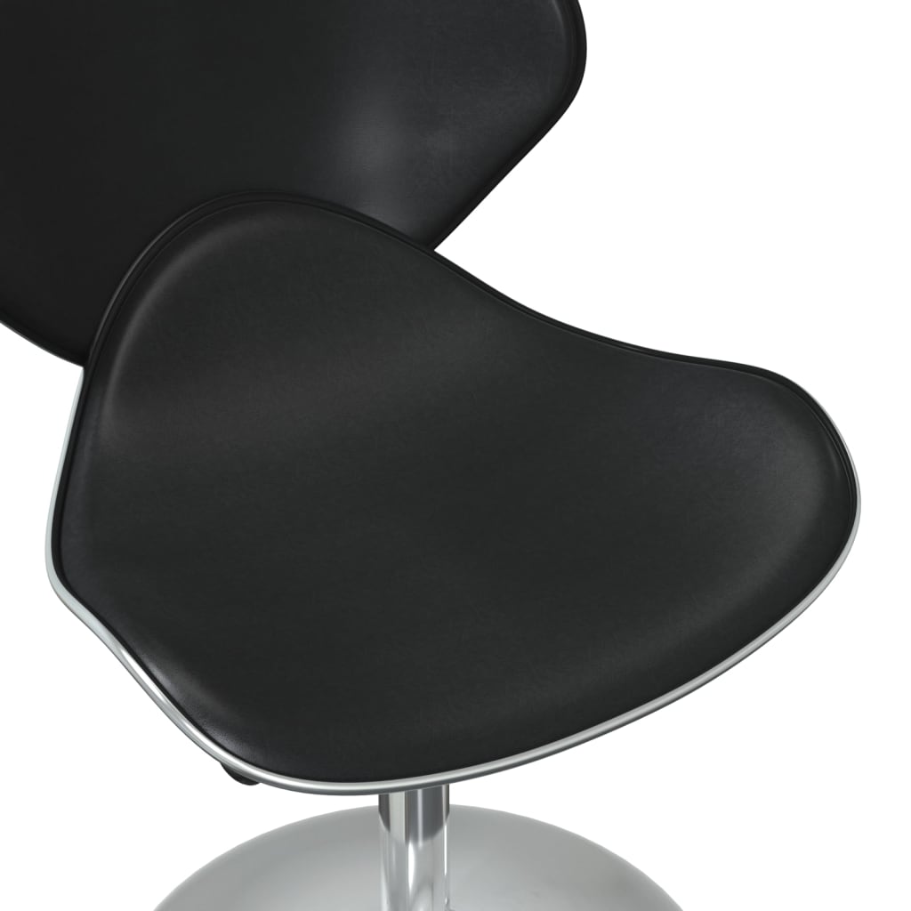 Vidaxl Dining Chairs, 4 Pcs, Black, Upholstered In Faux Leather