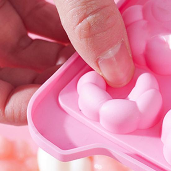 Ice Cube Mold 36 Grids Stackable Silicone Cat Paw Print Ice Cube Chocolate Soap Candle Tray Mold with Cover for Home