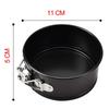 Round Non-stick Cake Pan Set - Removable Bottom, Latch Design, Carbon Steel, 3-Piece for Baking Pizza and More