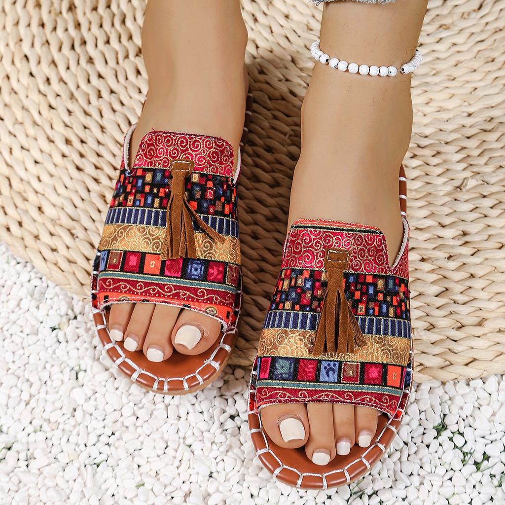 Women's Flat Beach Shoes European American Bohemian Sandals Summer