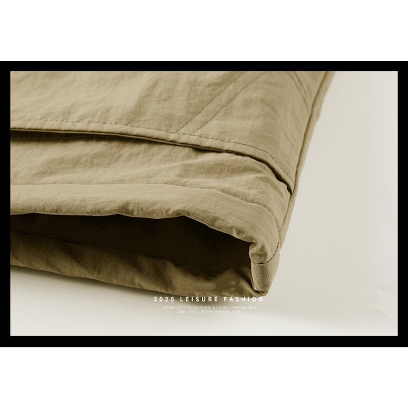 Men's Waterproof Jacket Casual Midlife Fleece Jacket  Autumn Winter Fleece Warm multi-pocket Cargo Coats Hooded Overcoats