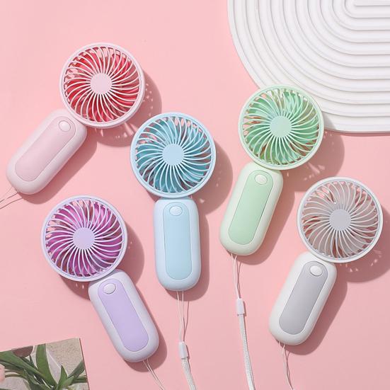 Portable Handheld Fan Low Noise Adjustable Wind Speed Small Fan Lightweight Compact Personal