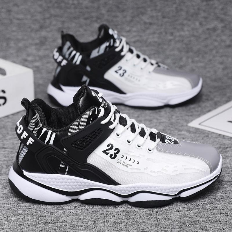 

Large size autumn new men s casual sports shoes trendy versatile lightweight soft sole student outdoor running shoes men 45 чорний