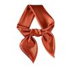 Monochromatic 70s-Style Faux Silk Scarf: Solid Color, Versatile, Sun Protection Headscarf for Women