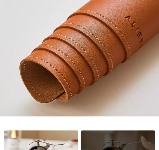 Großes einfarbiges Leder-Mauspad - Esports & Büro-Schreibtischmatte für Laptop und Tastatur