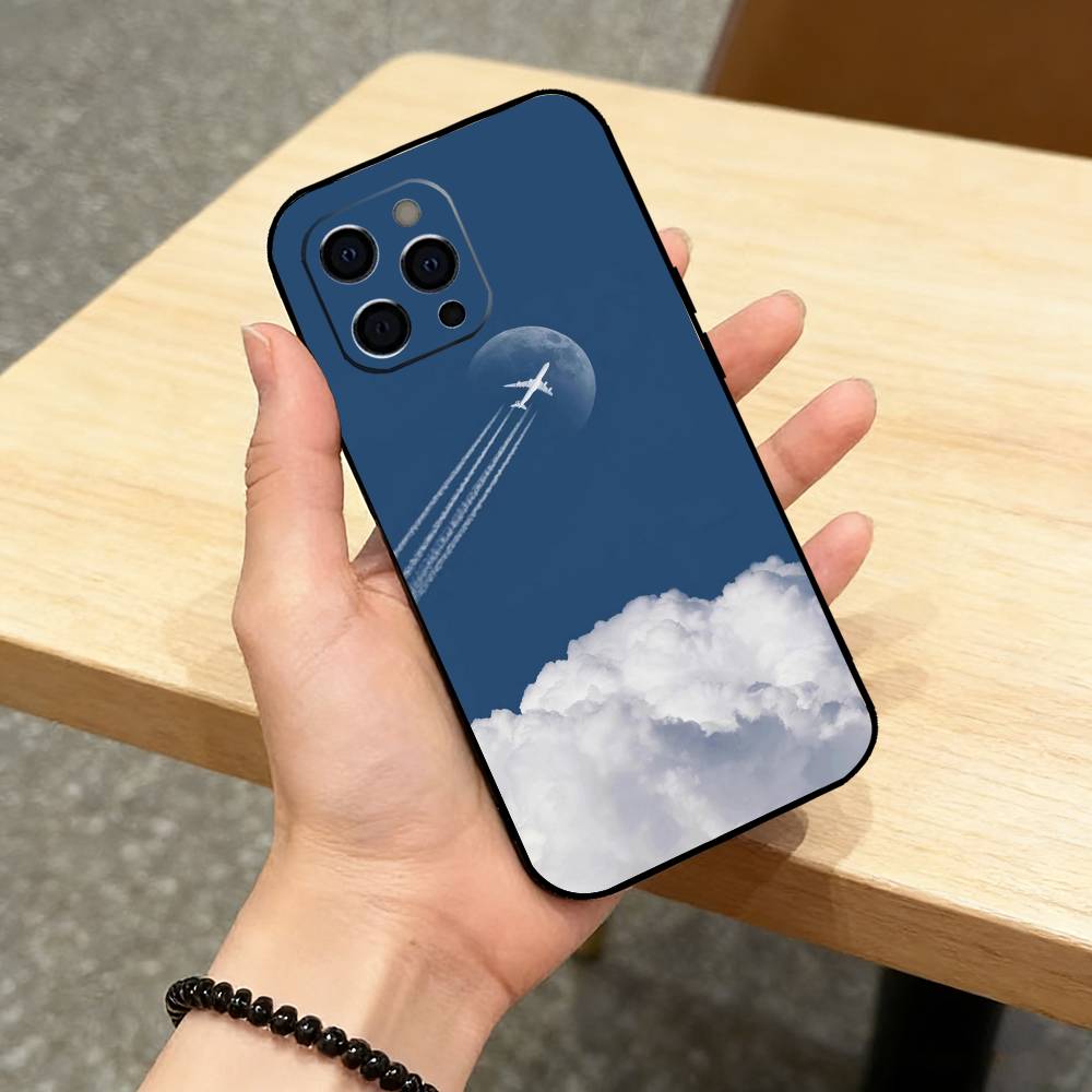 C-Concorde Air France Phone Case For iPhone 17,16,15,14,13,12,11 Plus,Pro Max,XS,Soft Silicone Black Cover