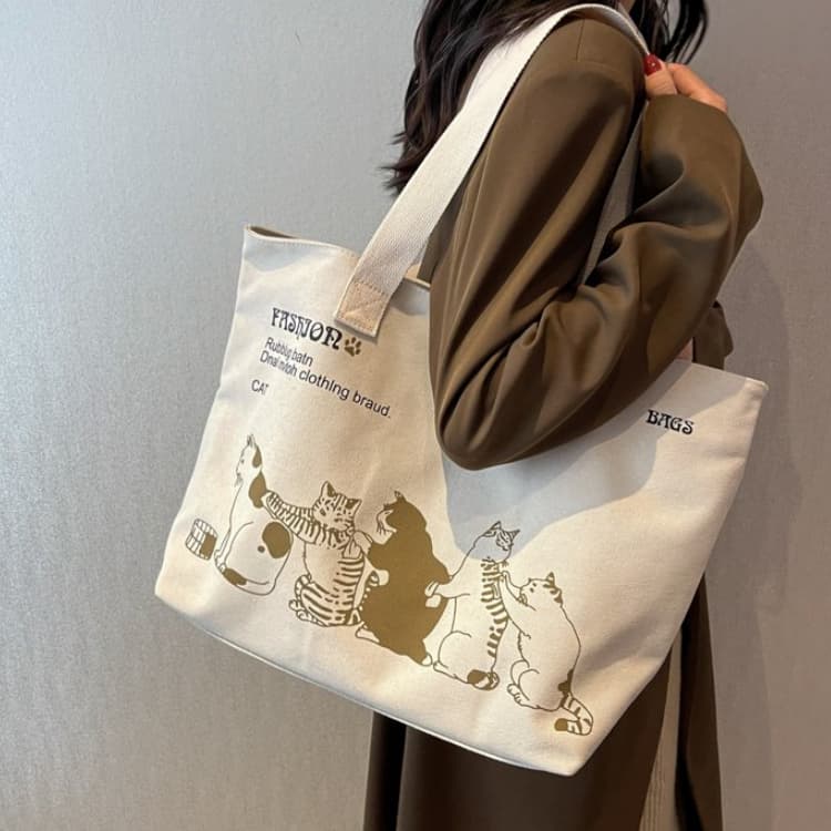 Damen Canvas Handtasche Umhängetasche