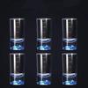 6 PCS/SET Bar Tool Transparent Shot Glass Thickened Cup Base Decorative Vodka Cup With Scales Liquor Glass Chinese Spirits