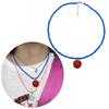 Einzigartige Tomaten-Anhänger-Halskette Auffälliger Perlen-Choker Statement-Schmuck für Party-Outfits Bohemian Schlüsselbein-Kette