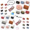 Stylish Ladies' Short Wallet With Large Capacity And Multiple Compartments, Candy-colored And Soft Pu Leather
