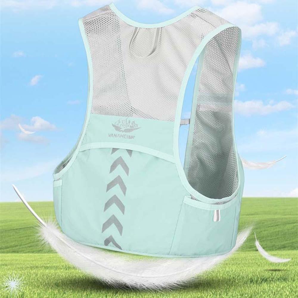 High Visibility Reflective Vest Bag Security Waistcoat Sports Backpack Night Running Bag  Cycling