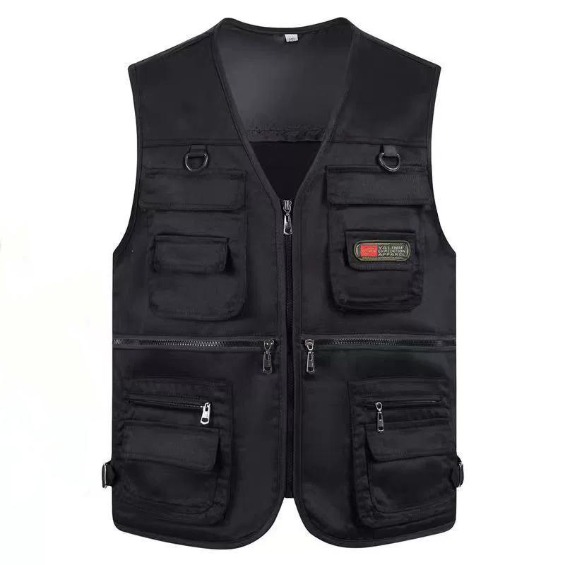Gilet da uomo multitasche primavera e autunno quattro stagioni gilet casual da uomo tempo libero outdoor multitasche pesca fotografia gilet da lavoro